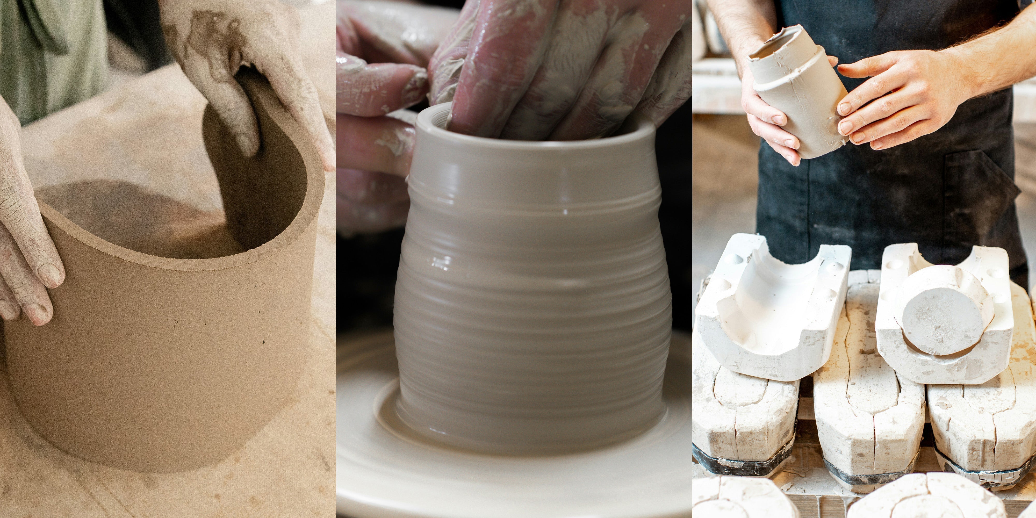 Three Pottery Techniques: Handbuilding, Throwing, and Slip Casting Explained - Ceramind® Tools