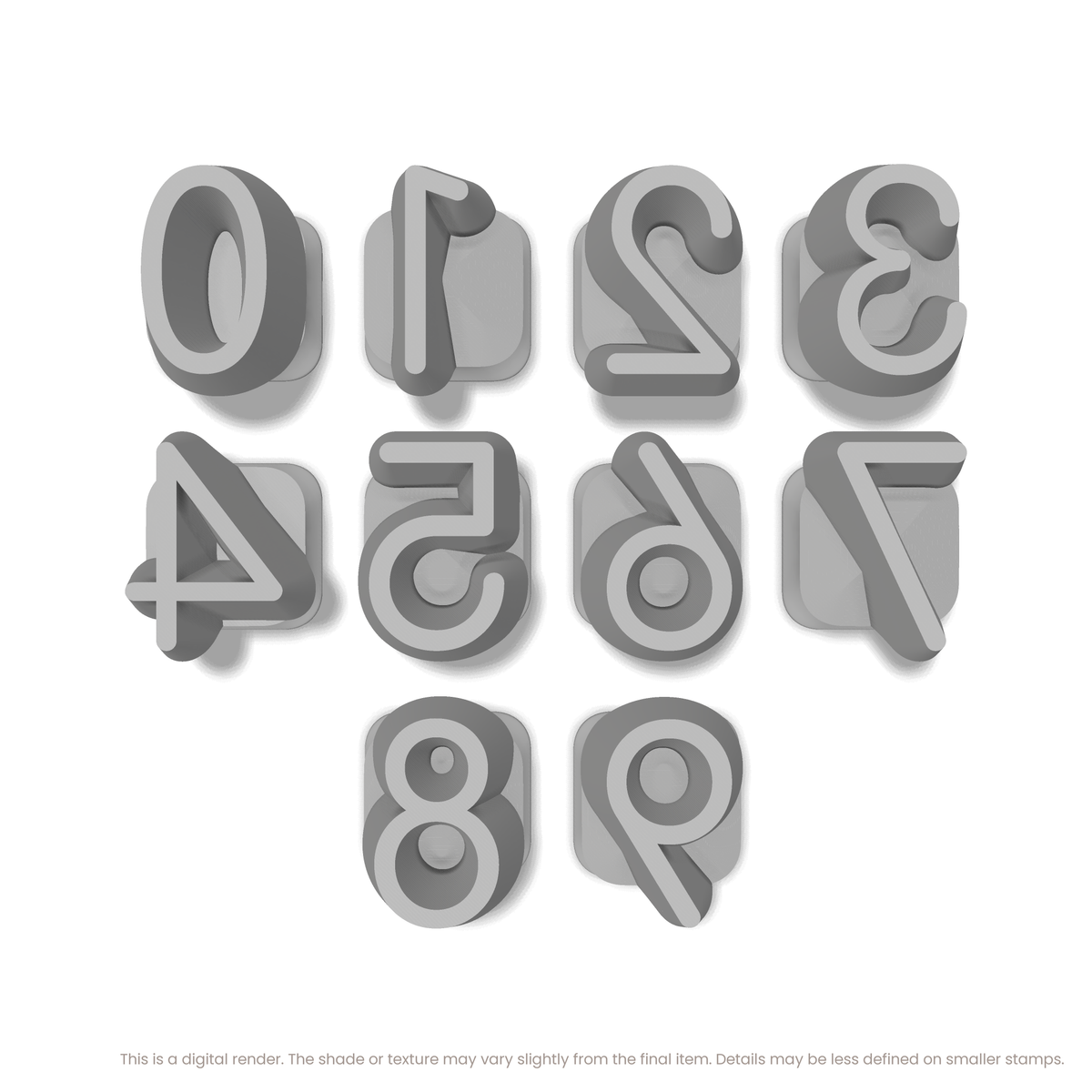 Comfortaa | Number Stamp Sets - Ceramind® Tools
