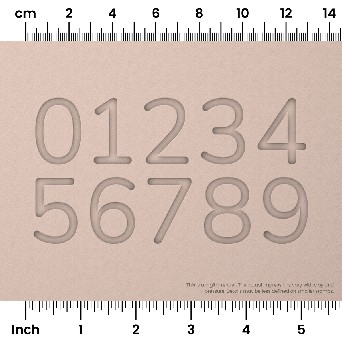 Nunito | Number Stamp Sets - Ceramind® Tools