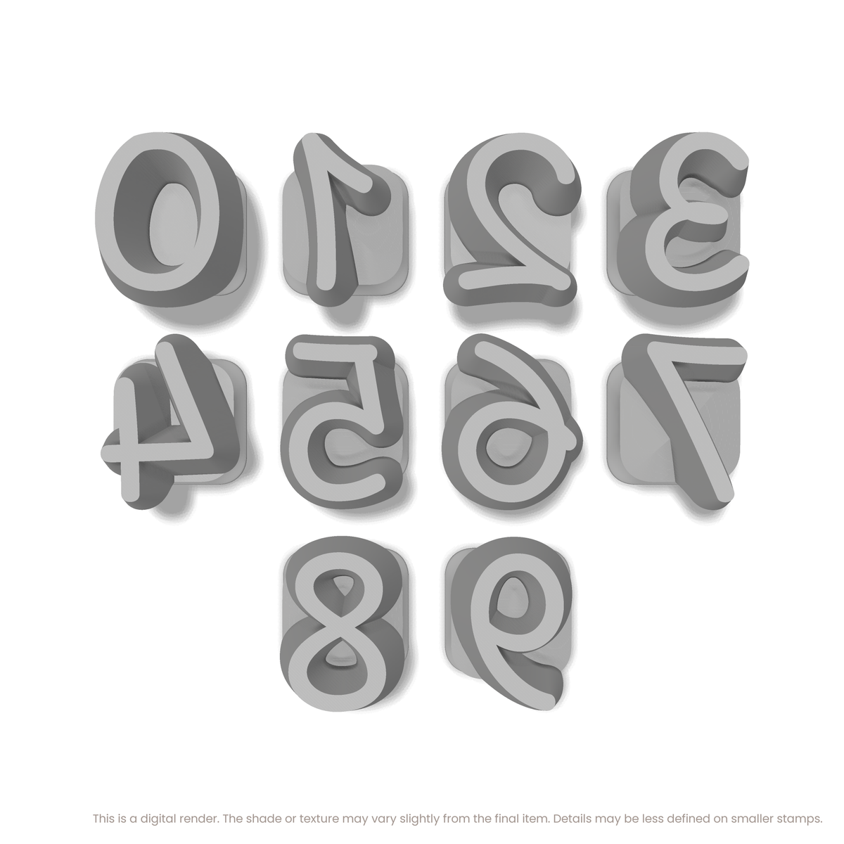 Playpen Sans | Number Stamp Sets - Ceramind® Tools
