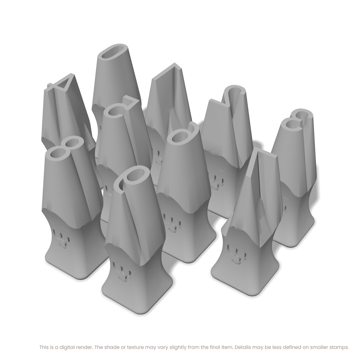 Roboto Condensed | Number Stamp Sets - Ceramind® Tools