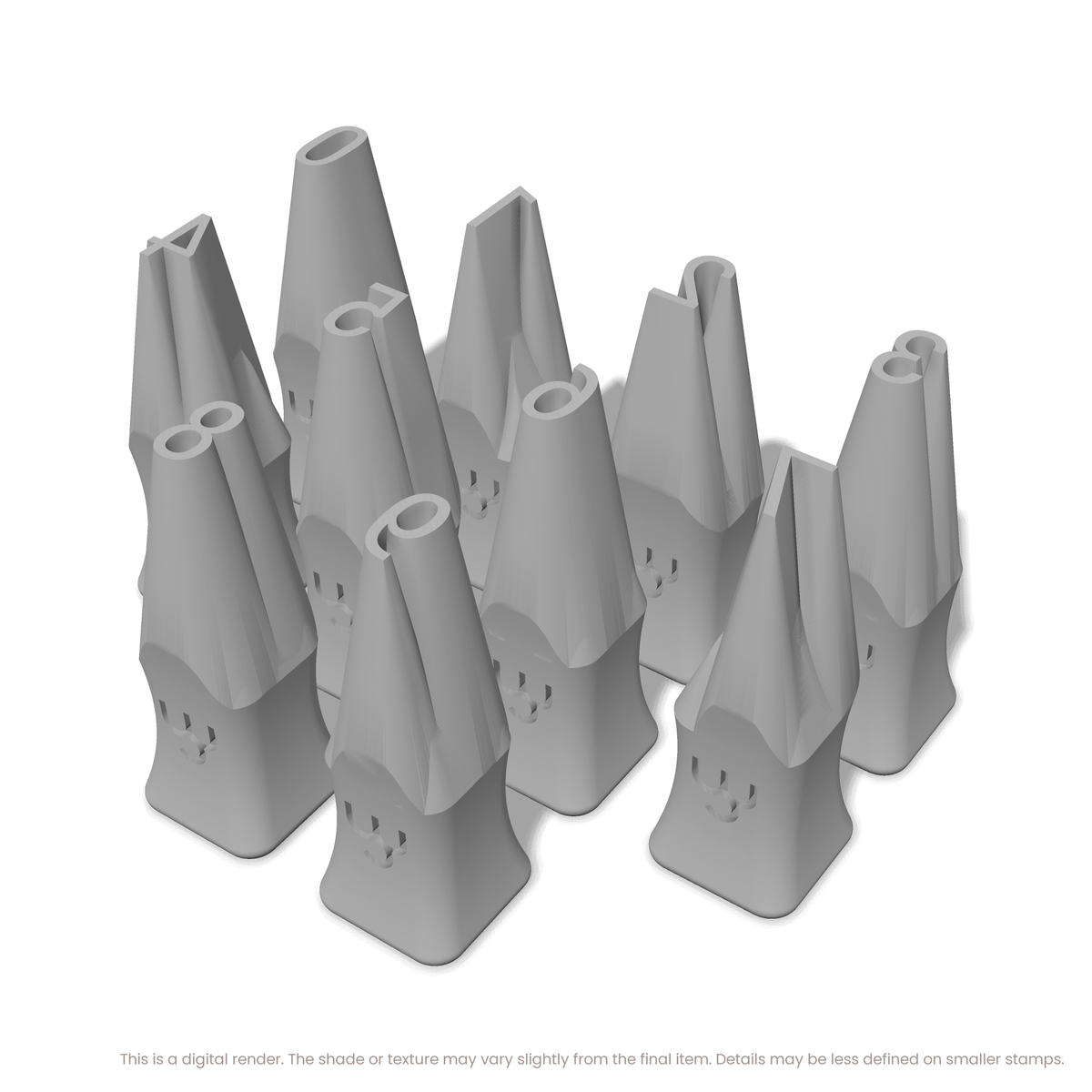 Roboto Condensed | Number Stamp Sets - Ceramind® Tools