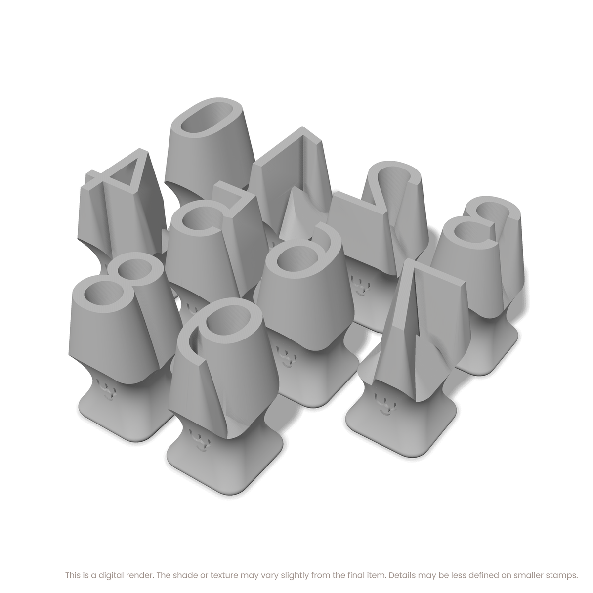 Roboto | Number Stamp Sets - Ceramind® Tools