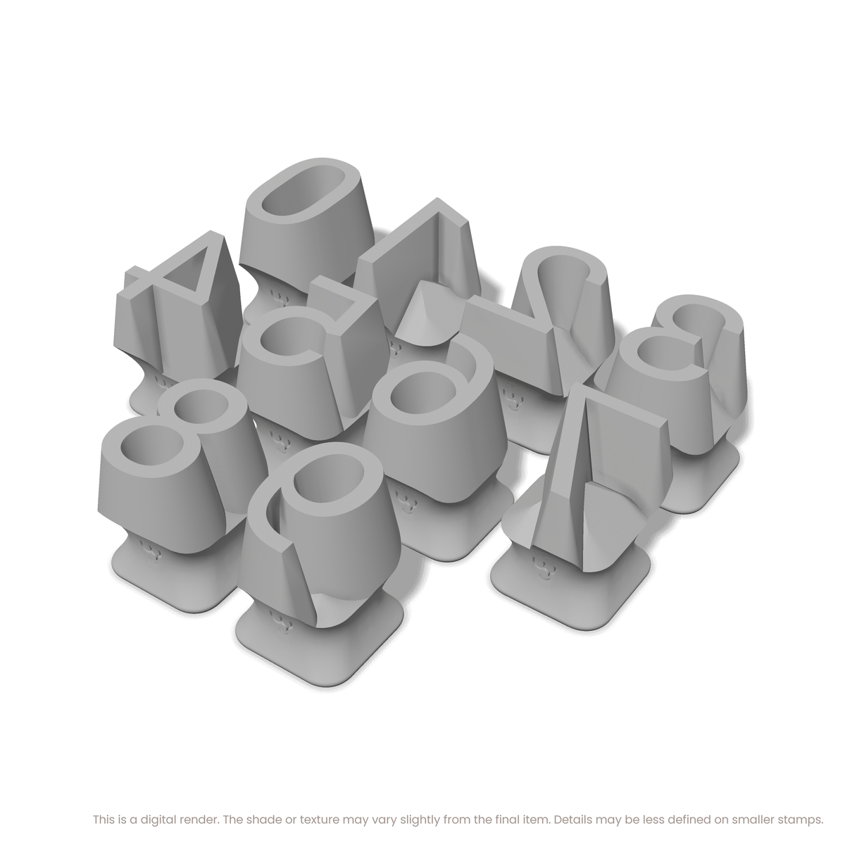 Roboto | Number Stamp Sets - Ceramind® Tools