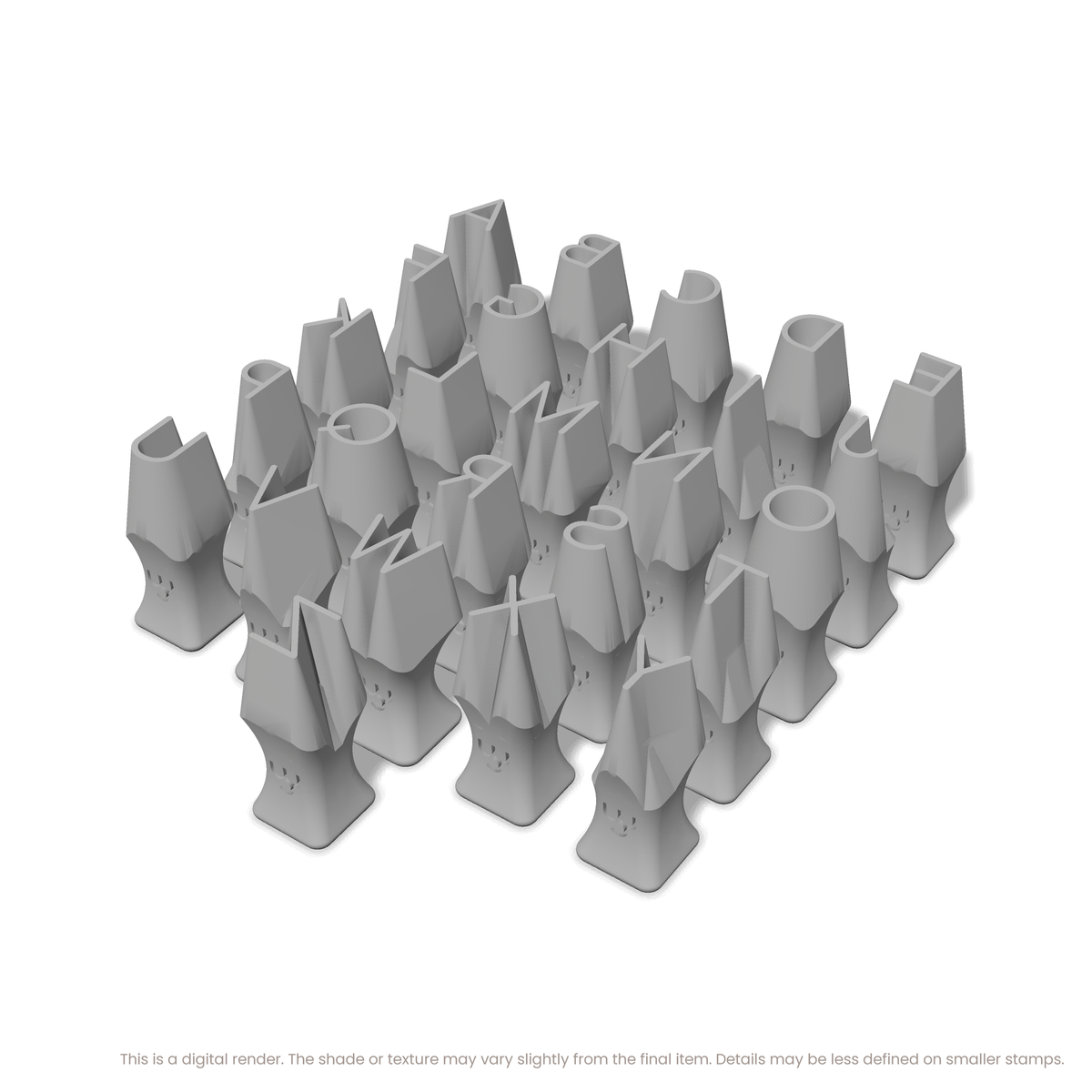 Comfortaa | All Caps | Alphabet Stamp Sets - Ceramind® Tools
