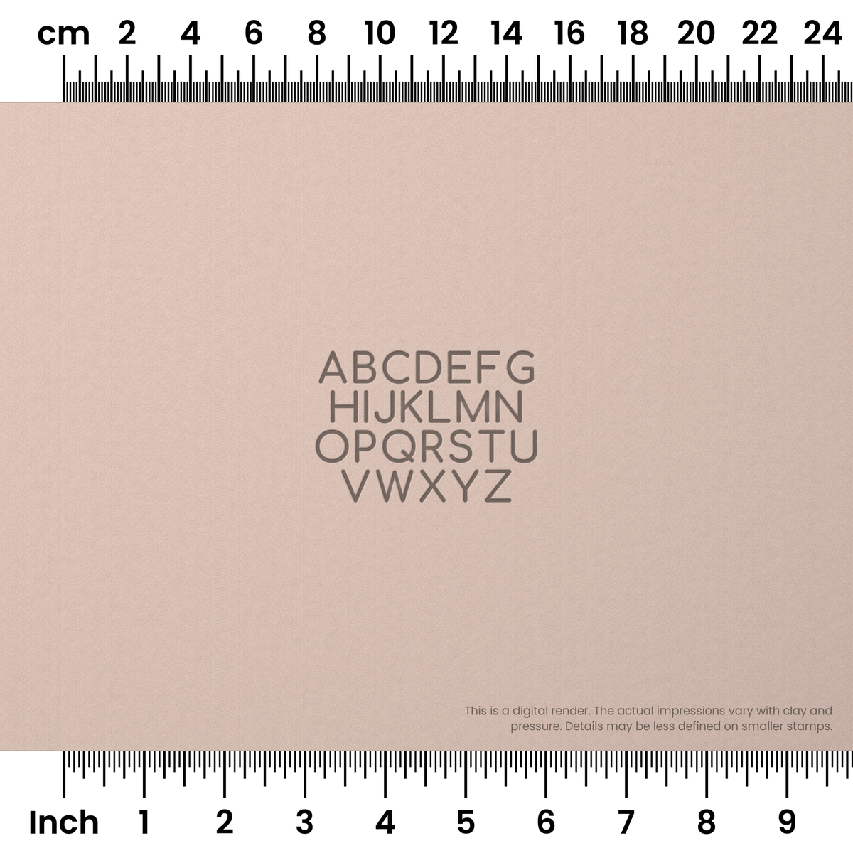 Comfortaa | All Caps | Alphabet Stamp Sets - Ceramind® Tools