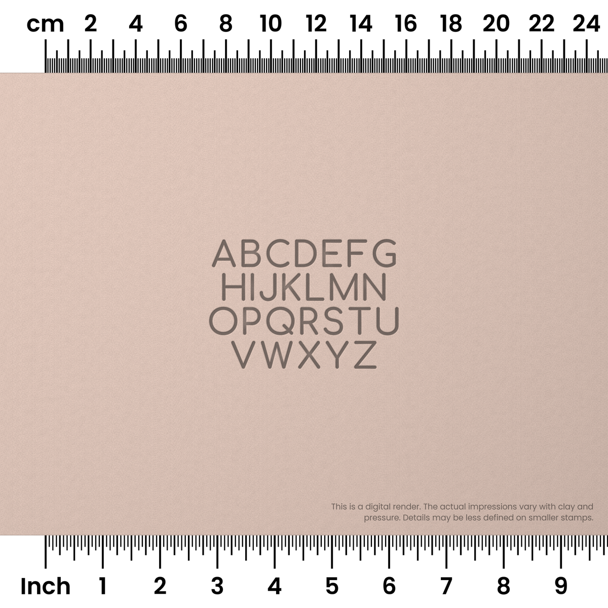 Comfortaa | All Caps | Alphabet Stamp Sets - Ceramind® Tools