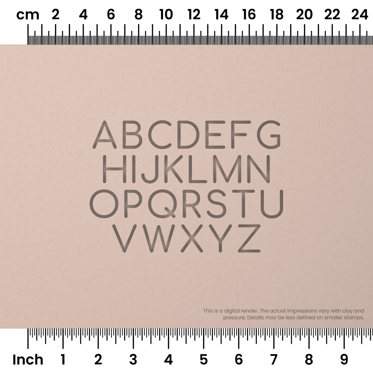 Comfortaa | All Caps | Alphabet Stamp Sets - Ceramind® Tools