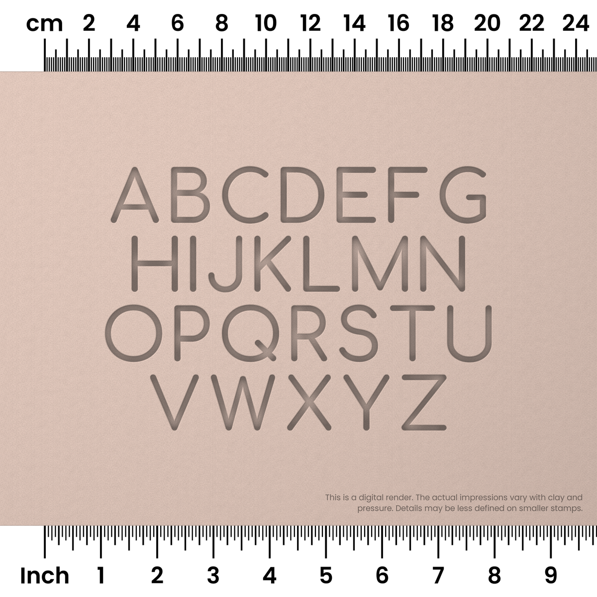Comfortaa | All Caps | Alphabet Stamp Sets - Ceramind® Tools
