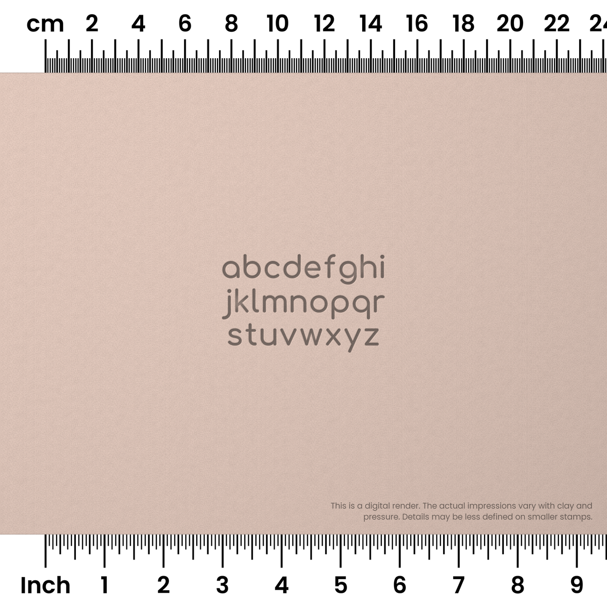 Comfortaa | Lowercase | Alphabet Stamp Sets - Ceramind® Tools