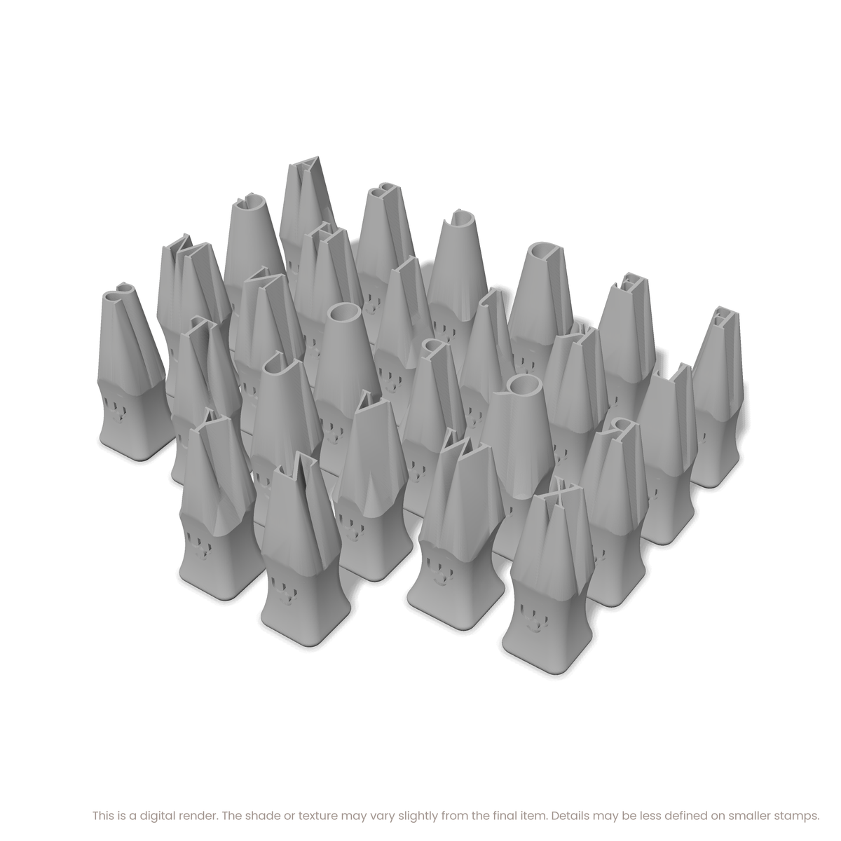Lora | All Caps | Alphabet Stamp Sets - Ceramind® Tools
