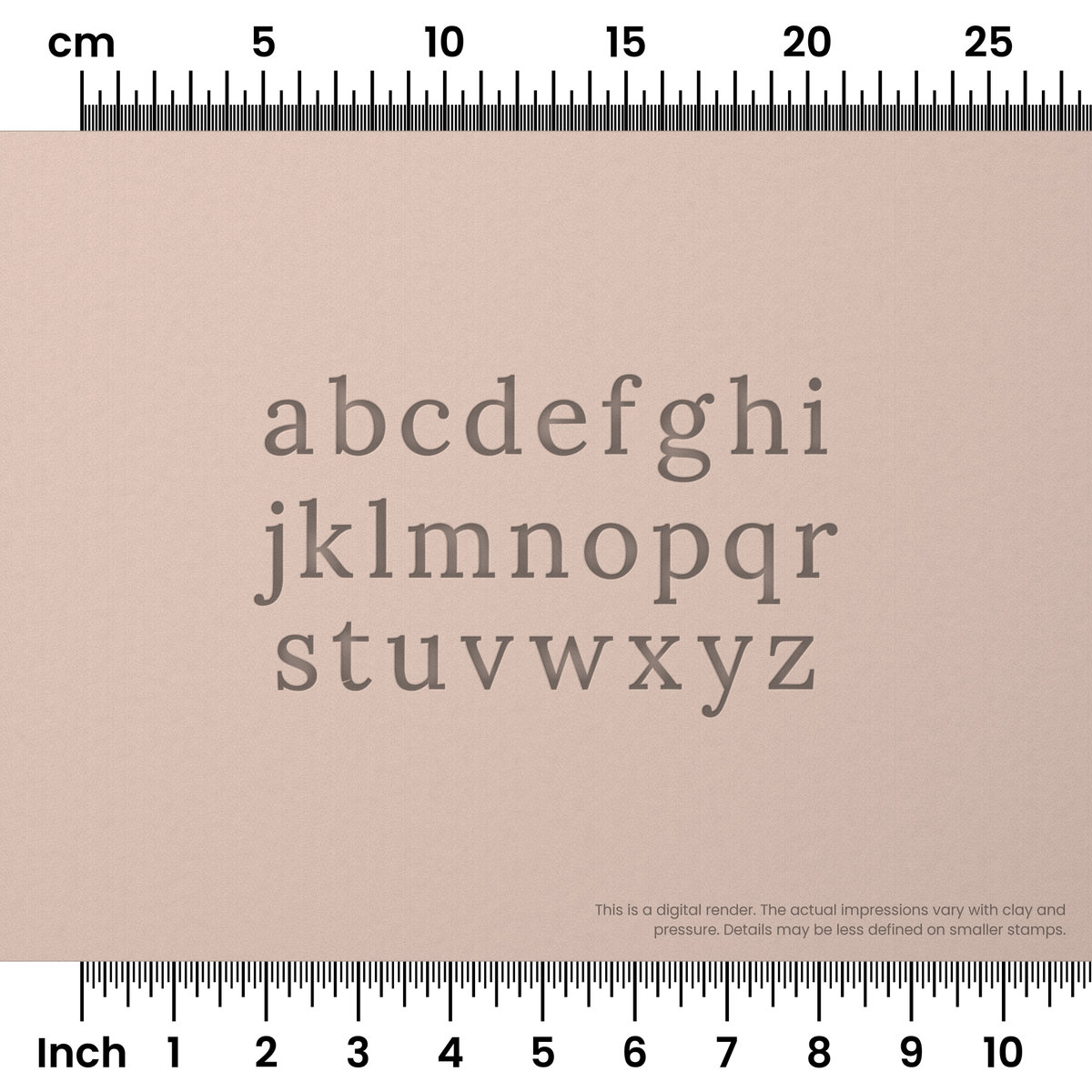 Lora | Lowercase | Alphabet Stamp Sets - Ceramind® Tools