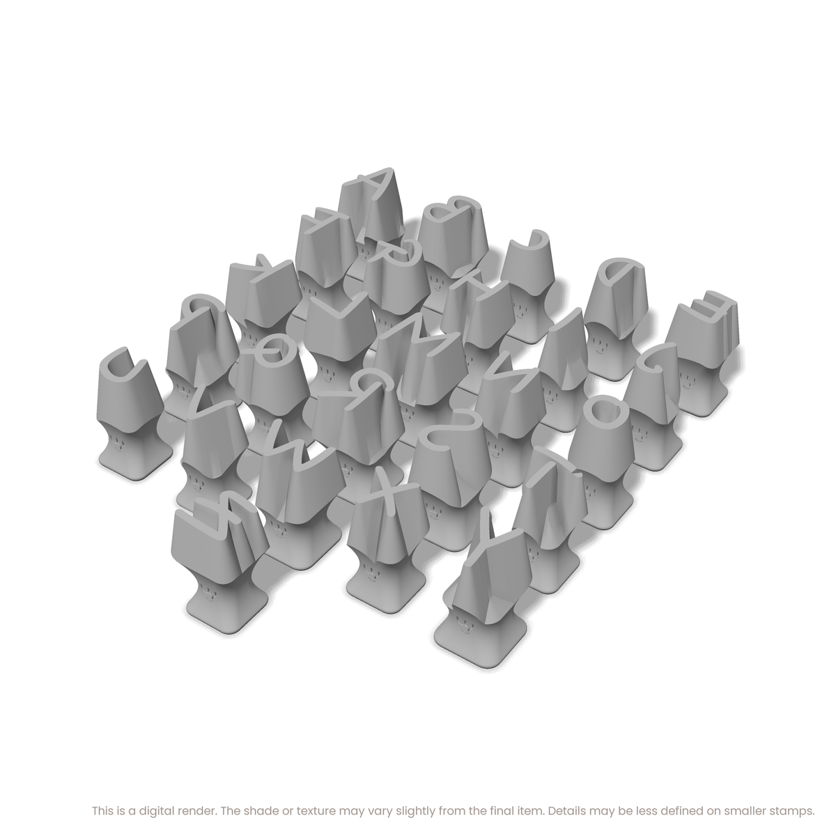 Nanum Pen | All Caps | Alphabet Stamp Sets - Ceramind® Tools