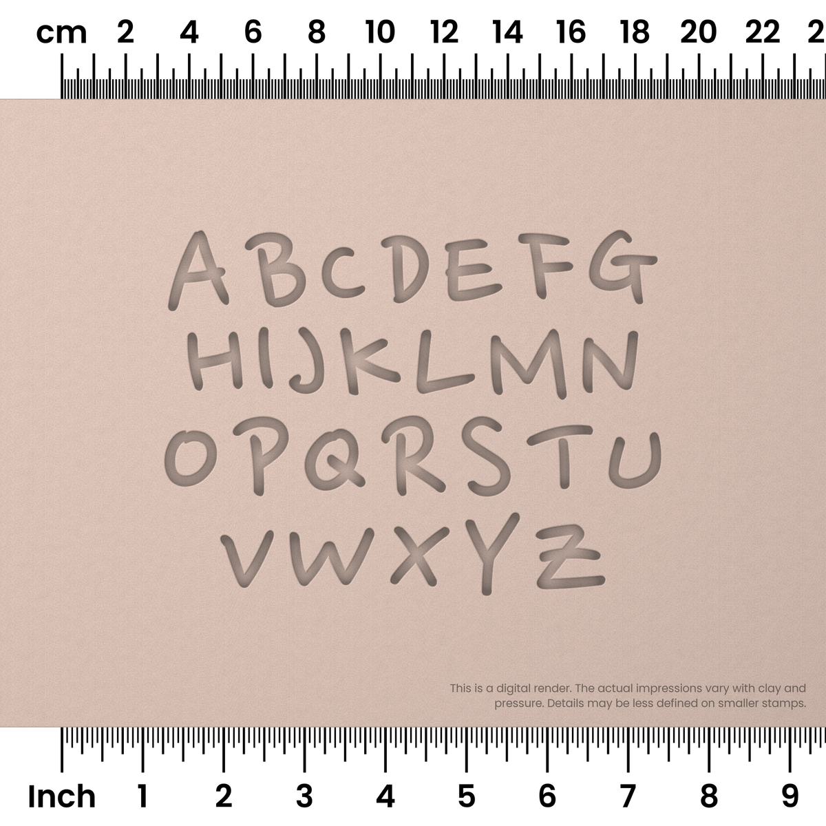 Nanum Pen | All Caps | Alphabet Stamp Sets - Ceramind® Tools
