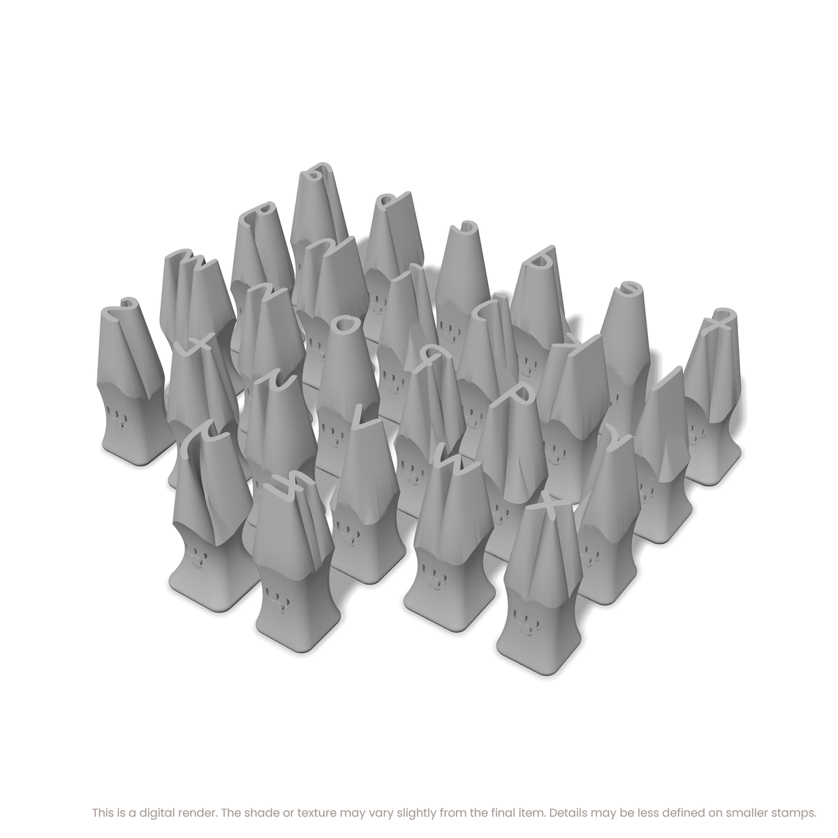 Nanum Pen | Lowercase | Alphabet Stamp Sets - Ceramind® Tools