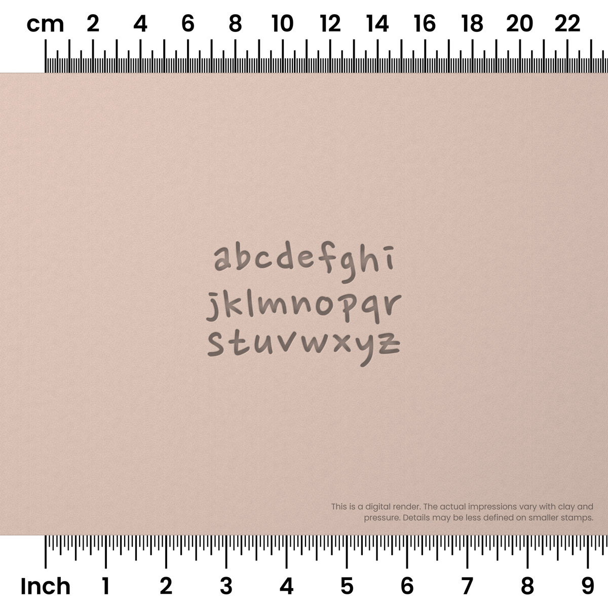 Nanum Pen | Lowercase | Alphabet Stamp Sets - Ceramind® Tools