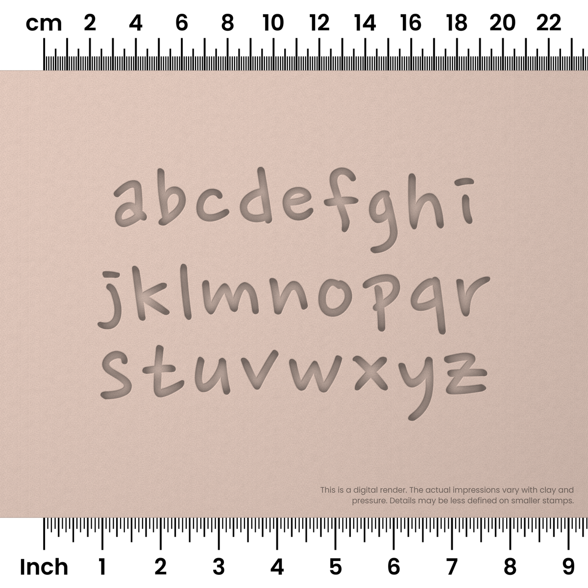 Nanum Pen | Lowercase | Alphabet Stamp Sets - Ceramind® Tools