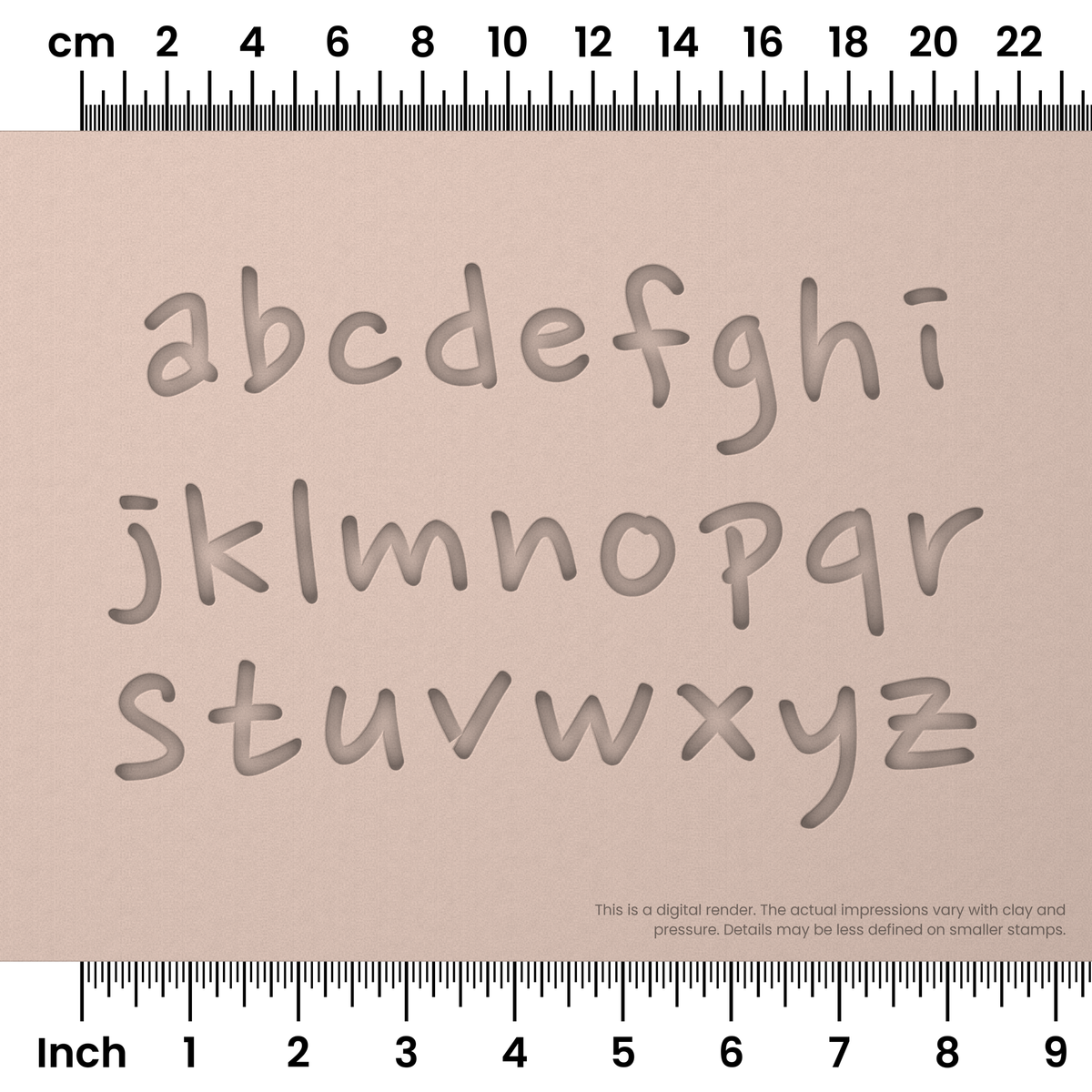 Nanum Pen | Lowercase | Alphabet Stamp Sets - Ceramind® Tools