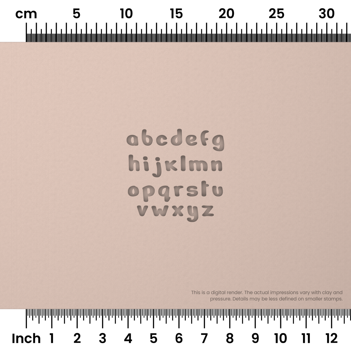 Nerko One | Lowercase | Alphabet Stamp Sets - Ceramind® Tools