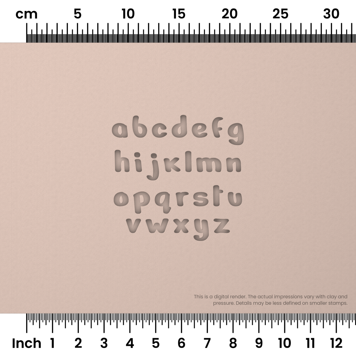 Nerko One | Lowercase | Alphabet Stamp Sets - Ceramind® Tools