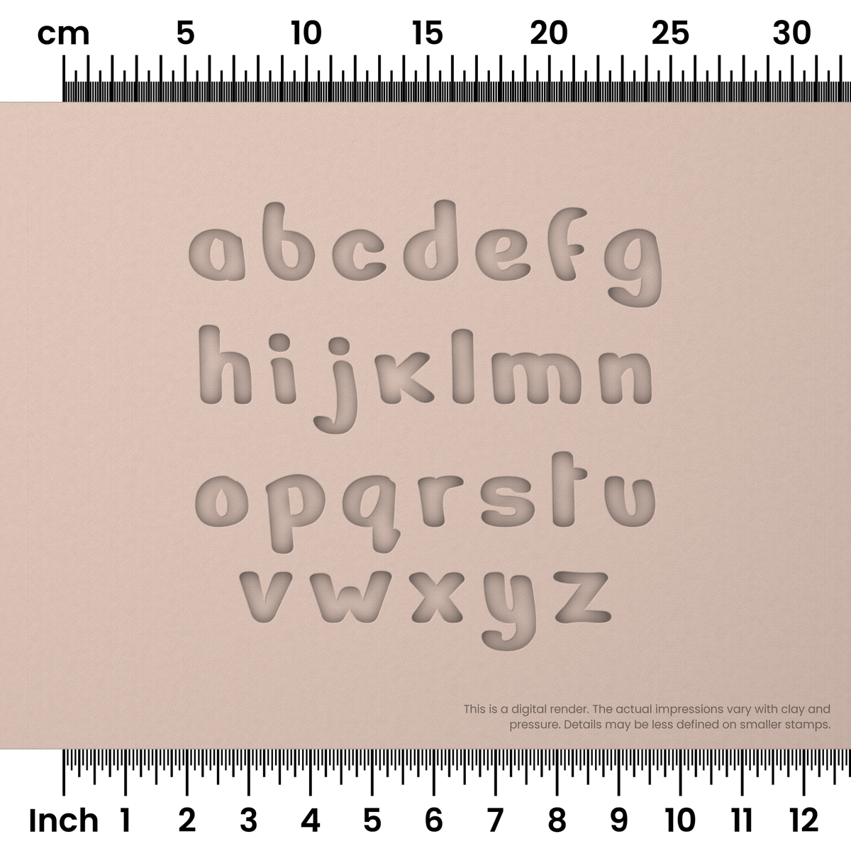 Nerko One | Lowercase | Alphabet Stamp Sets - Ceramind® Tools