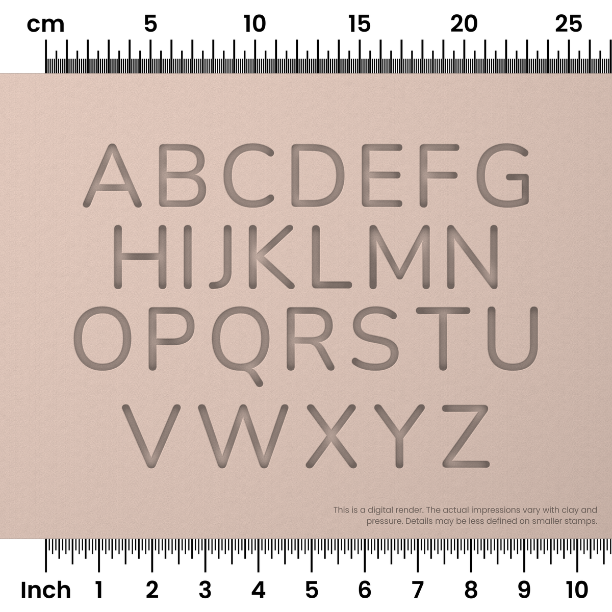 Nunito | All Caps | Alphabet Stamp Sets - Ceramind® Tools