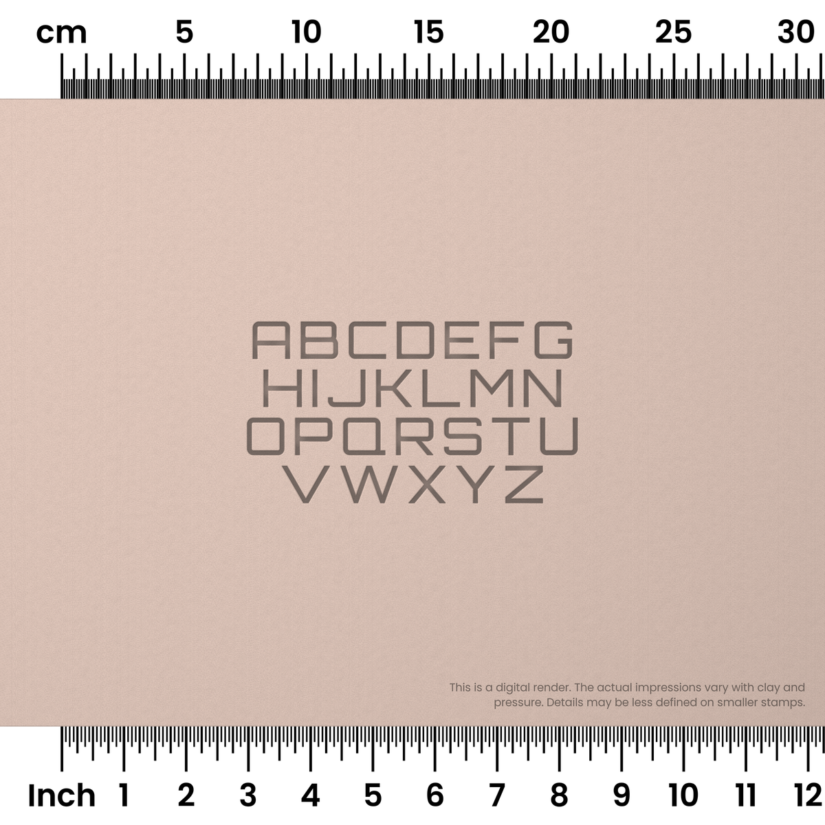 Orbitron | All Caps | Alphabet Stamp Sets - Ceramind® Tools
