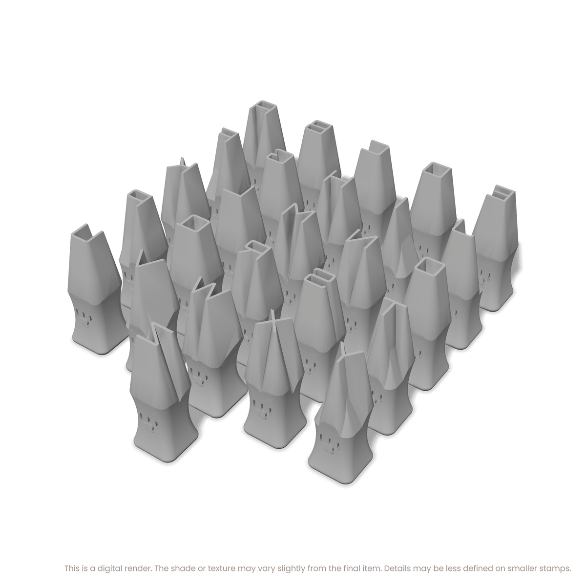 Orbitron | All Caps | Alphabet Stamp Sets - Ceramind® Tools