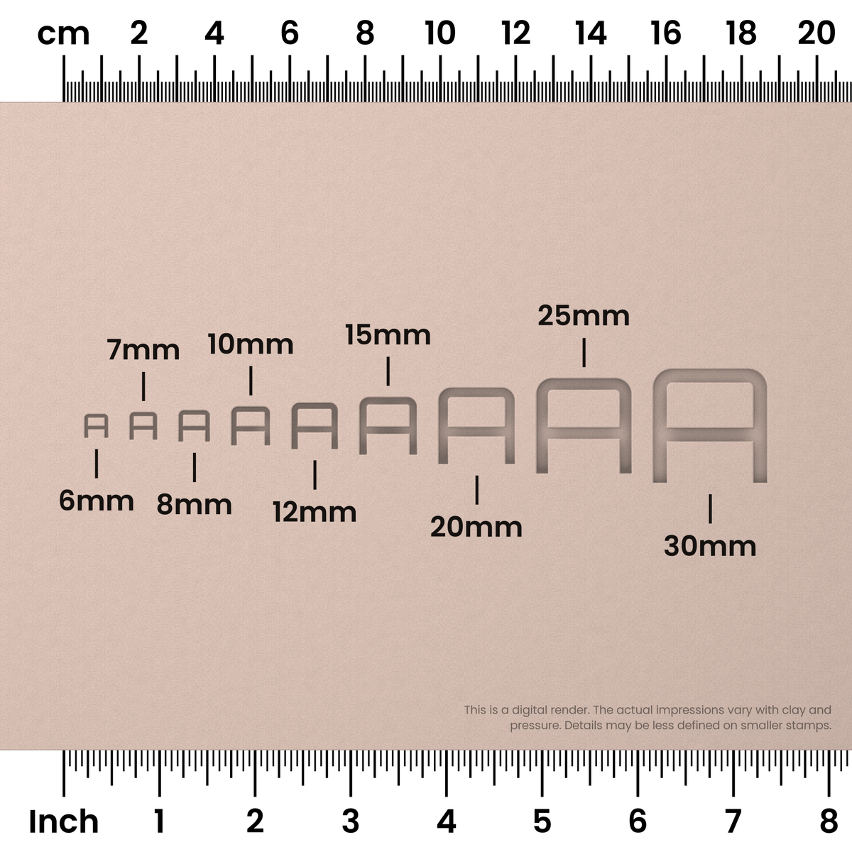 Orbitron | All Caps | Alphabet Stamp Sets - Ceramind® Tools