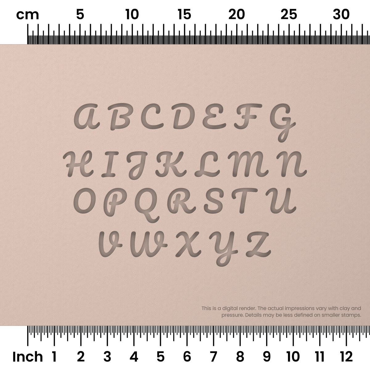 Pacifico | All Caps | Alphabet Stamp Sets - Ceramind® Tools