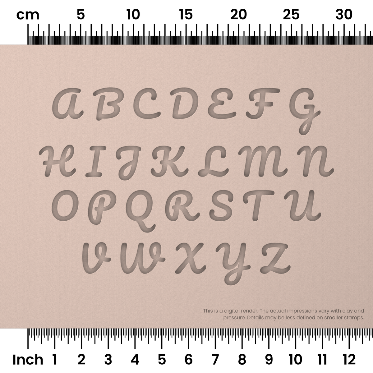 Pacifico | All Caps | Alphabet Stamp Sets - Ceramind® Tools