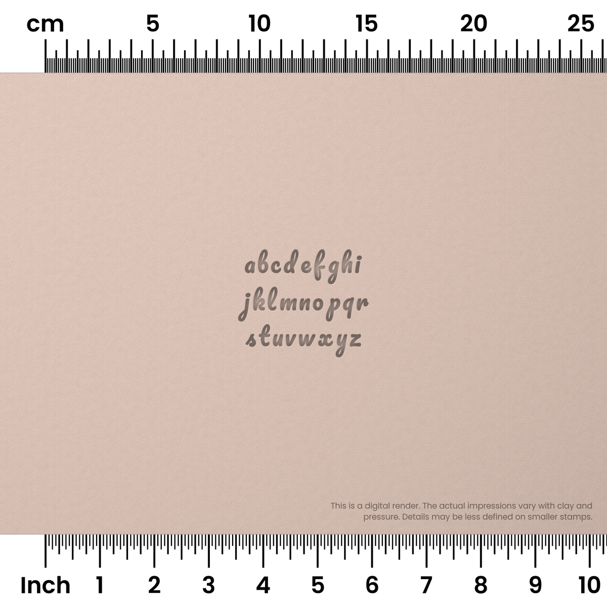 Pacifico | Lowercase | Alphabet Stamp Sets - Ceramind® Tools