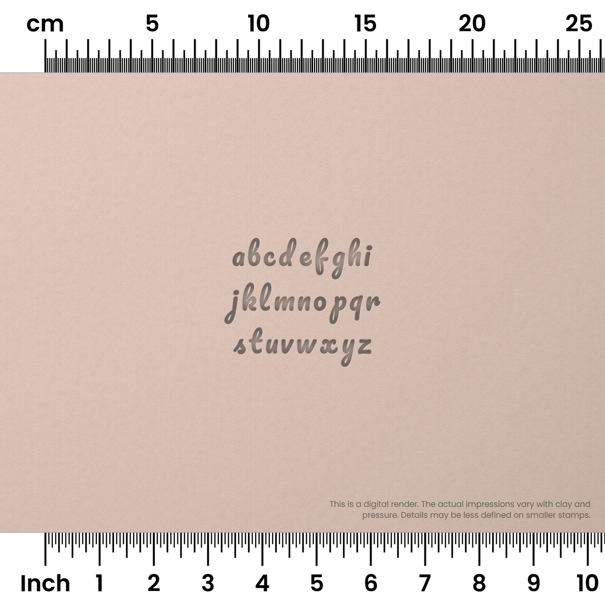 Pacifico | Lowercase | Alphabet Stamp Sets - Ceramind® Tools