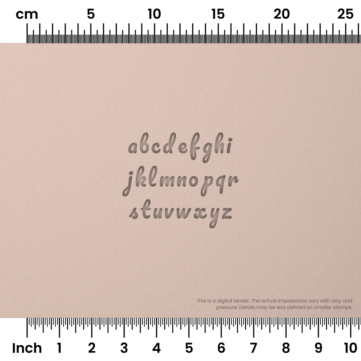 Pacifico | Lowercase | Alphabet Stamp Sets - Ceramind® Tools