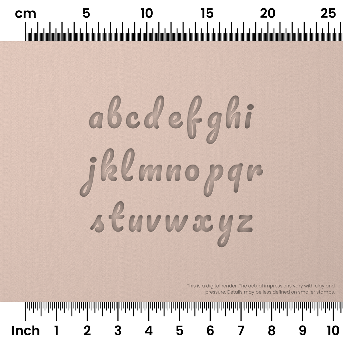 Pacifico | Lowercase | Alphabet Stamp Sets - Ceramind® Tools