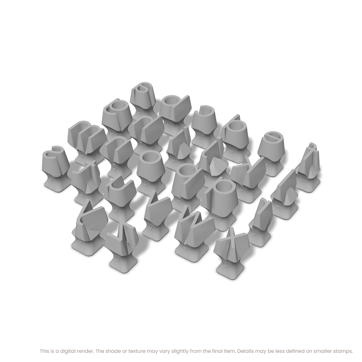 Plus Jakarta Sans | Lowercase | Alphabet Stamp Sets - Ceramind® Tools