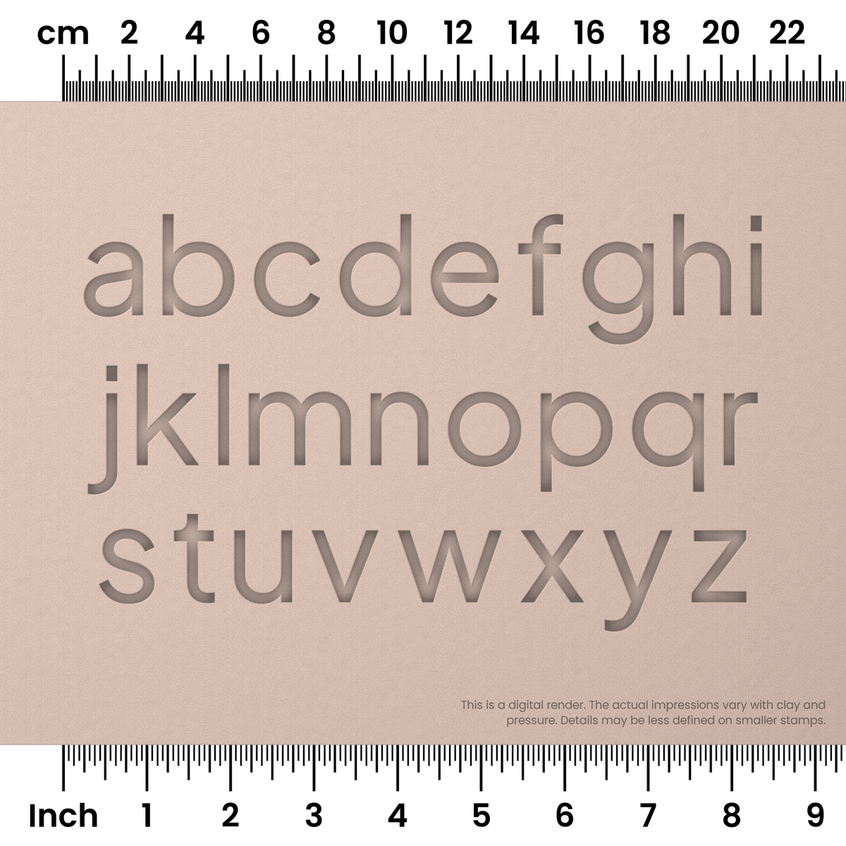 Plus Jakarta Sans | Lowercase | Alphabet Stamp Sets - Ceramind® Tools
