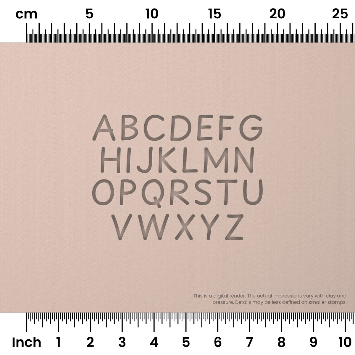 Playpen Sans | All Caps | Alphabet Stamp Sets - Ceramind® Tools