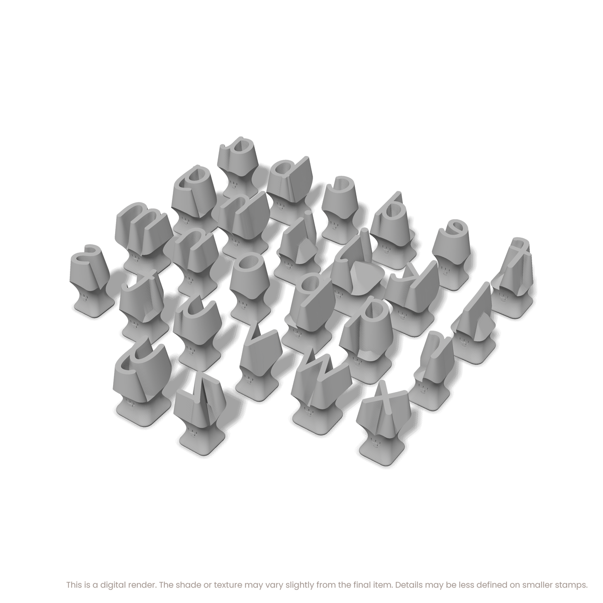 Playpen Sans | Lowercase | Alphabet Stamp Sets - Ceramind® Tools