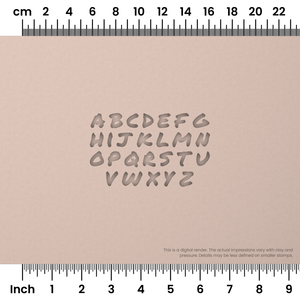 Permanent Marker | Lowercase | Alphabet Stamp Sets - Ceramind® Tools