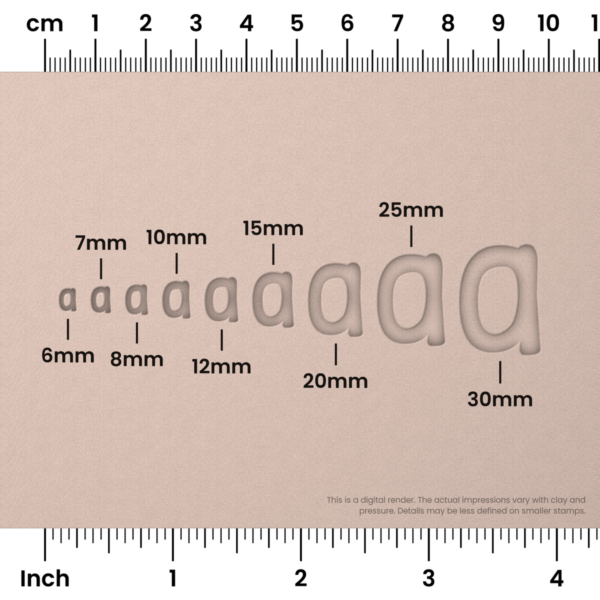 Patrick Hand | Lowercase | Alphabet Stamp Sets - Ceramind® Tools
