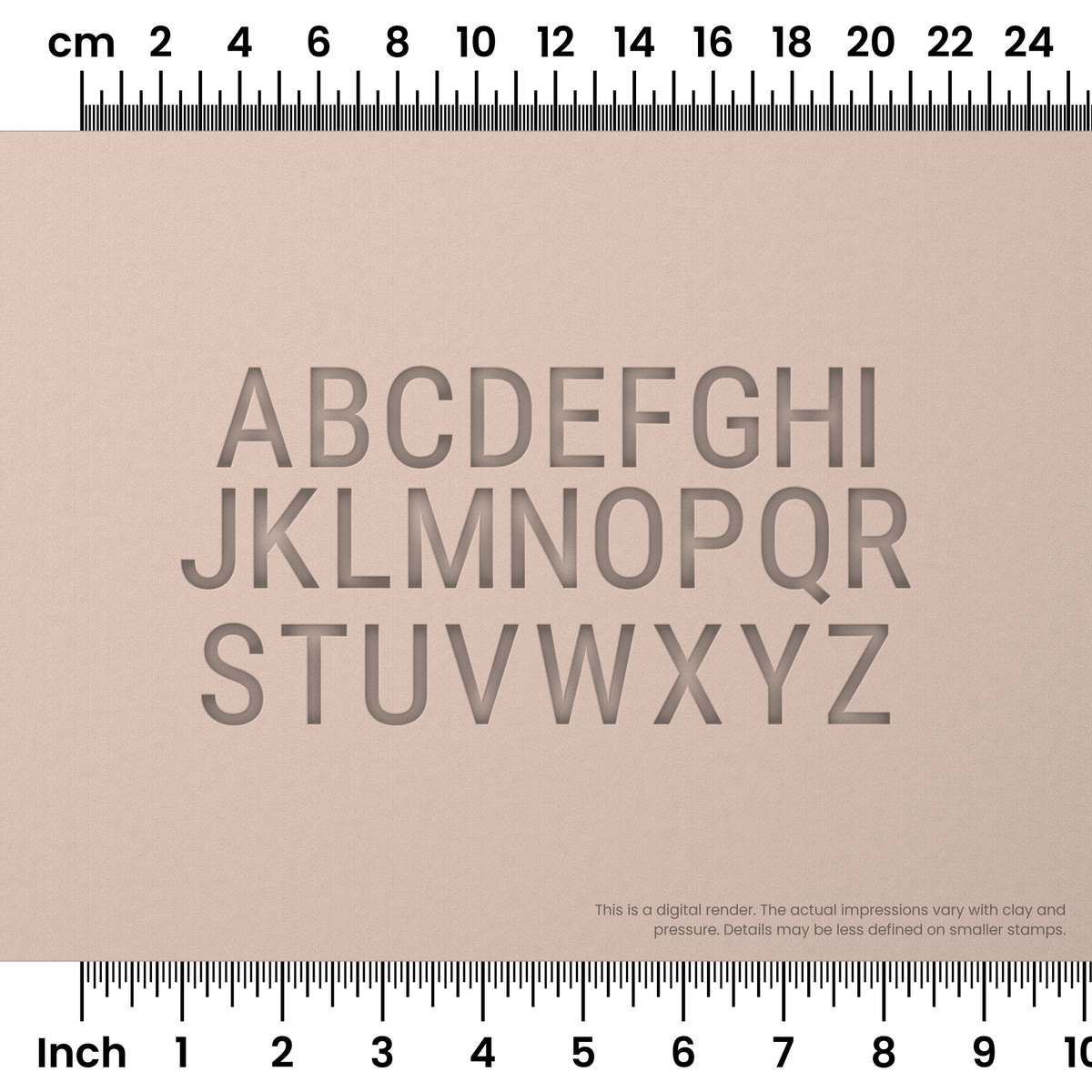 Roboto Condensed | All Caps | Alphabet Stamp Sets - Ceramind® Tools