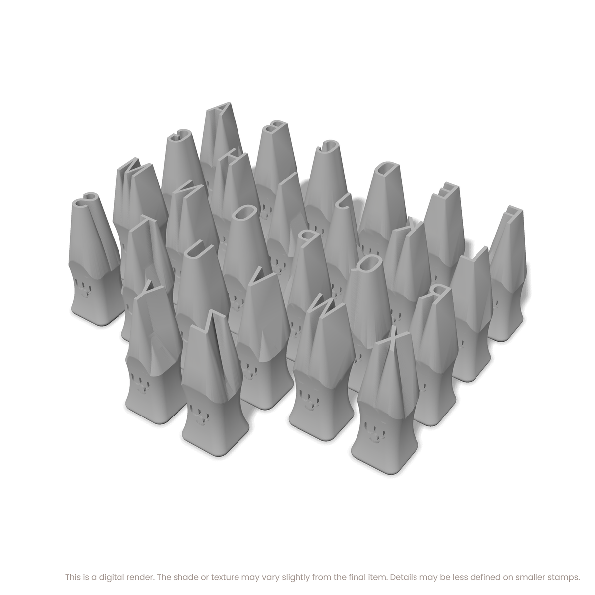 Roboto Condensed | All Caps | Alphabet Stamp Sets - Ceramind® Tools