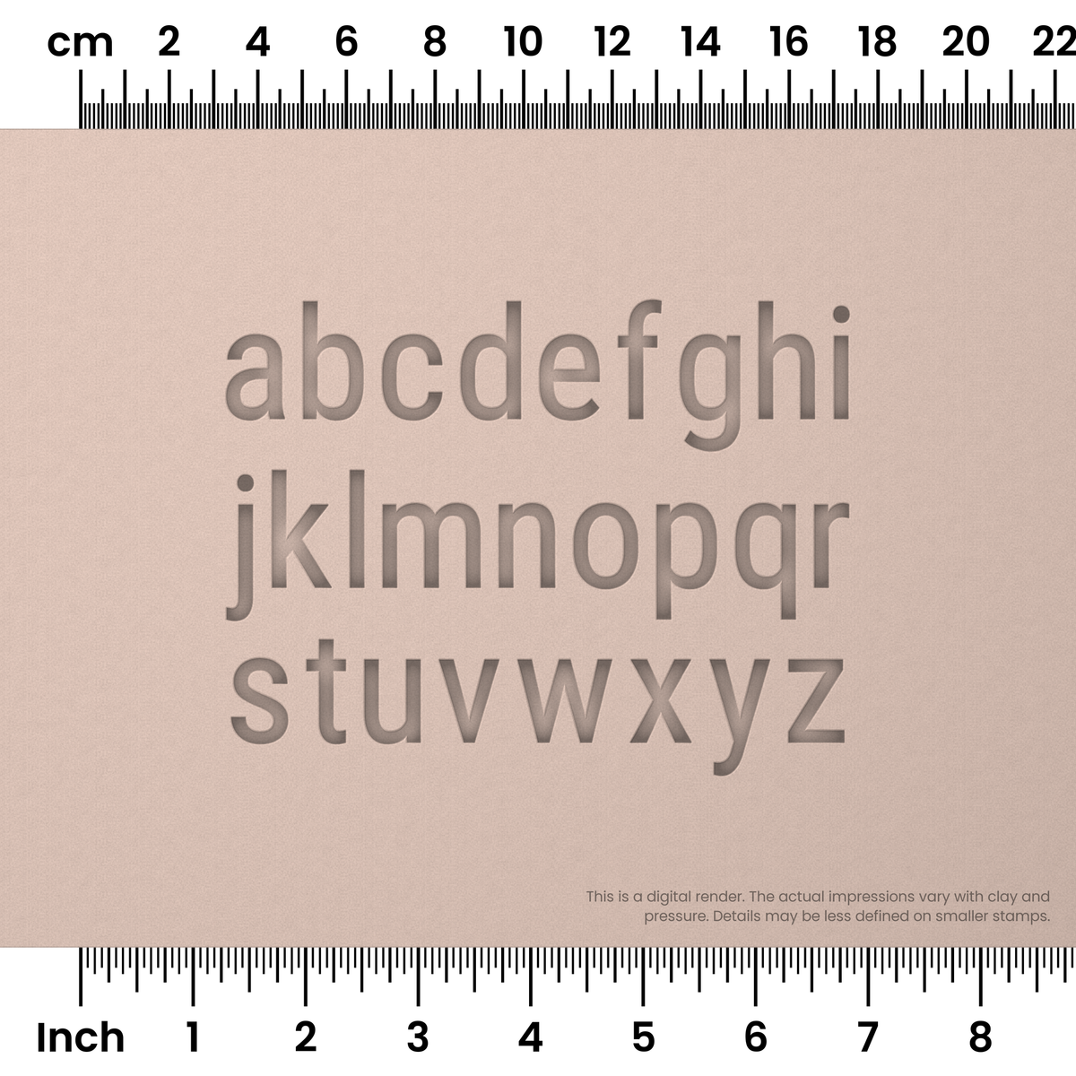 Roboto Condensed | Lowercase | Alphabet Stamp Sets - Ceramind® Tools