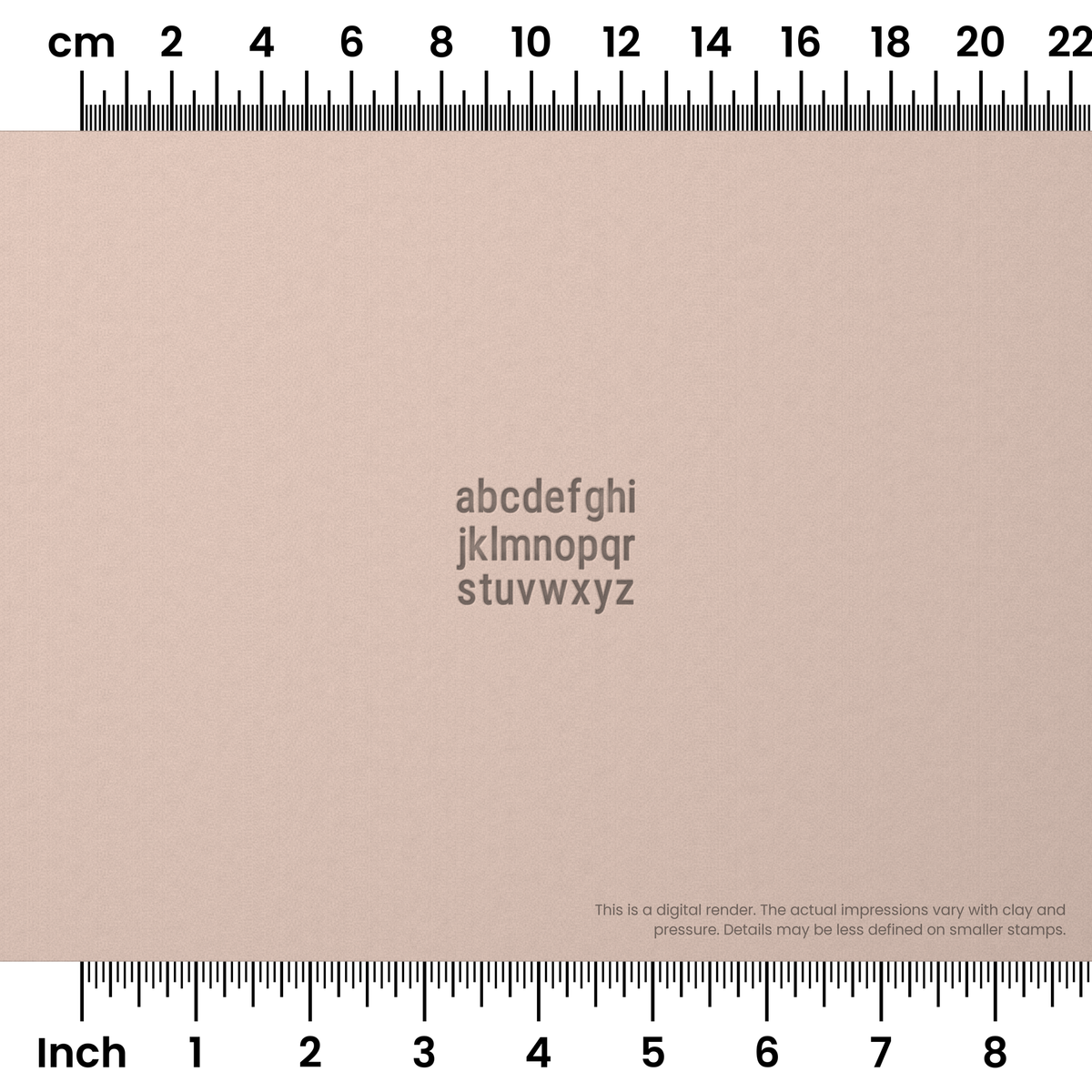 Roboto Condensed | Lowercase | Alphabet Stamp Sets - Ceramind® Tools