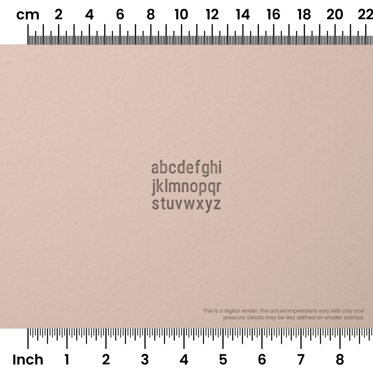 Roboto Condensed | Lowercase | Alphabet Stamp Sets - Ceramind® Tools