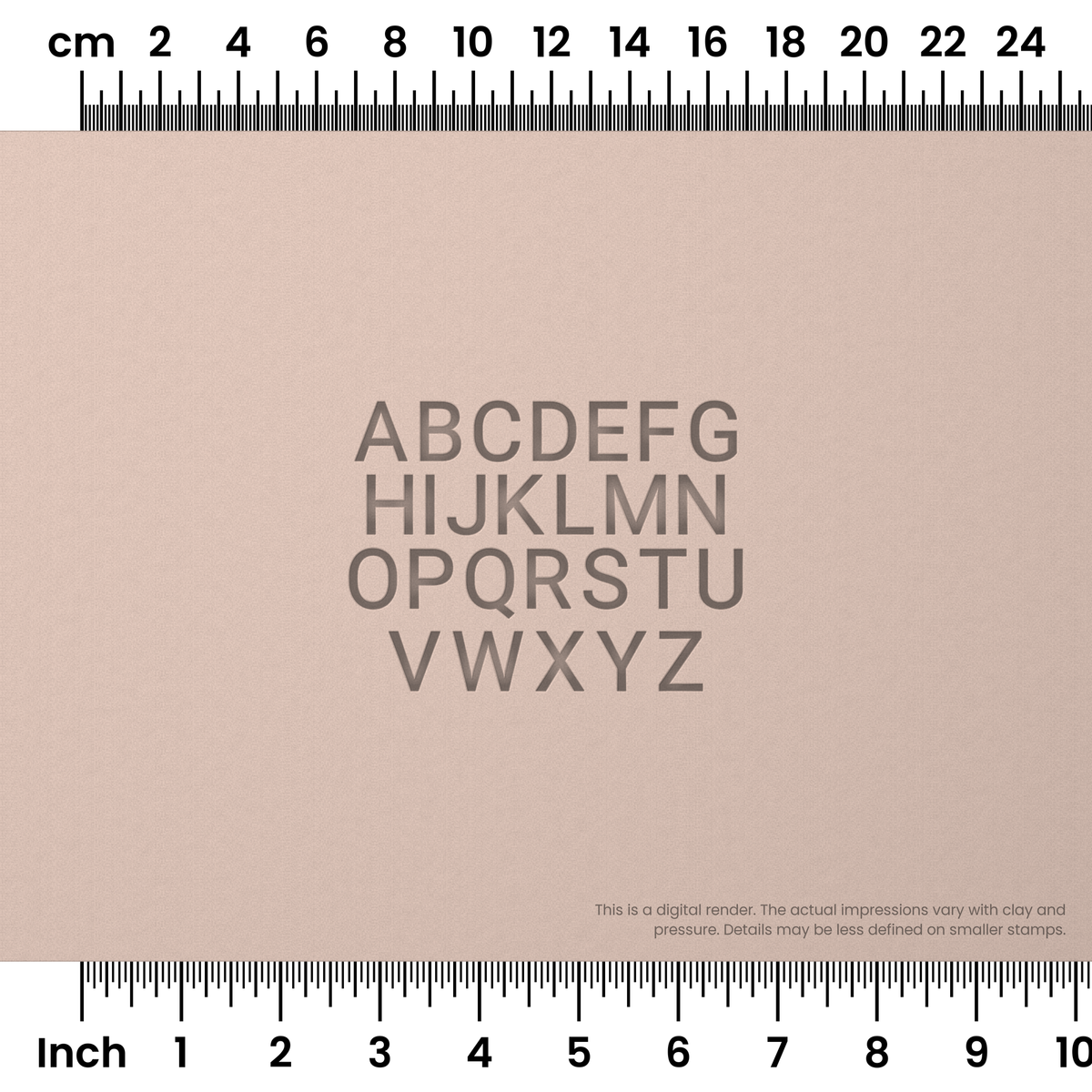Roboto | All Caps | Alphabet Stamp Sets - Ceramind® Tools