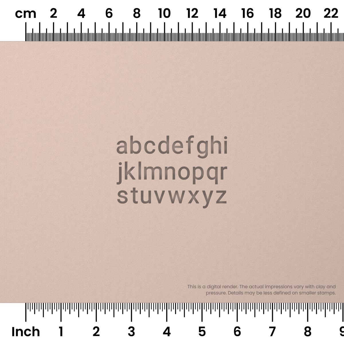 Roboto | Lowercase | Alphabet Stamp Sets - Ceramind® Tools