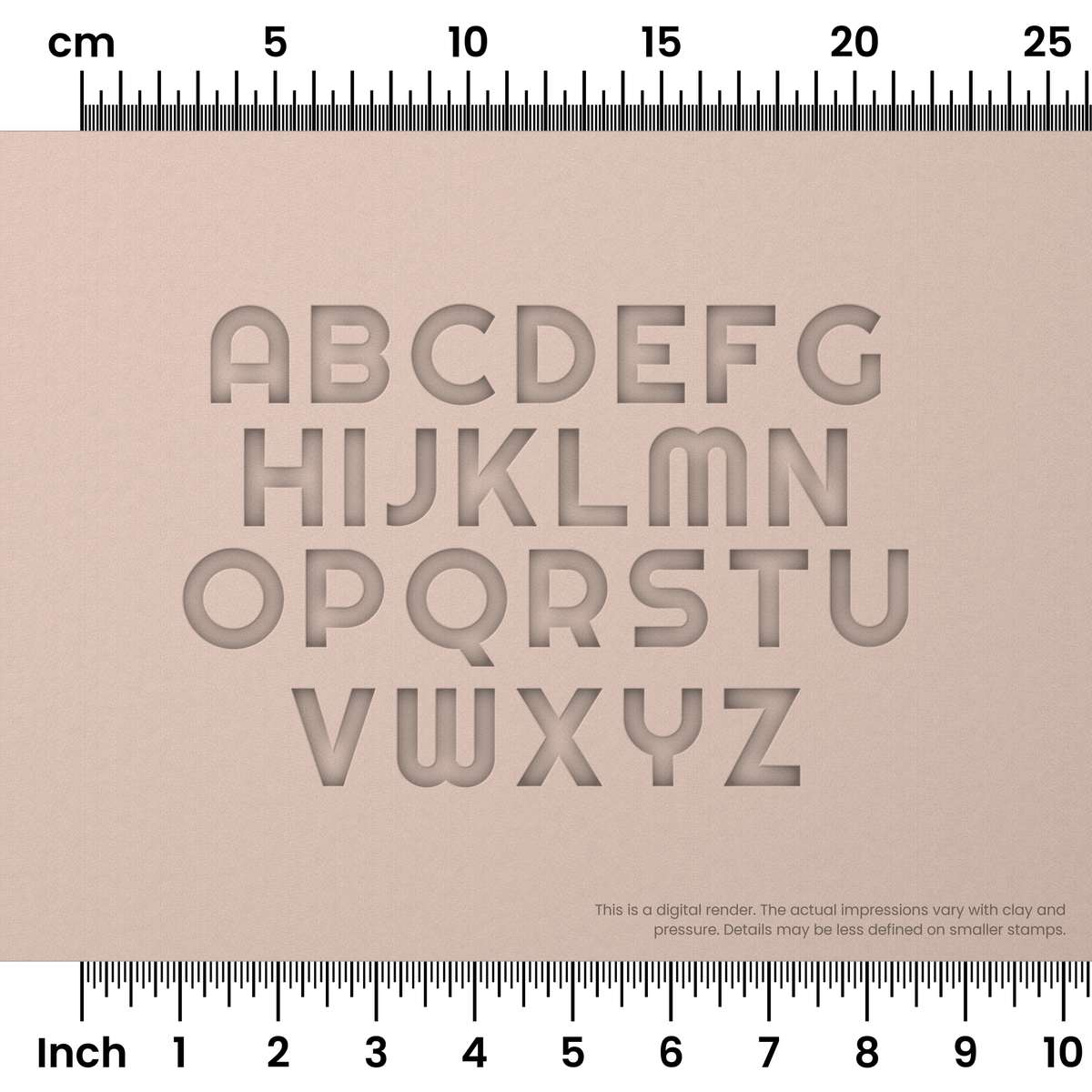 Righteous | All Caps | Alphabet Stamp Sets - Ceramind® Tools