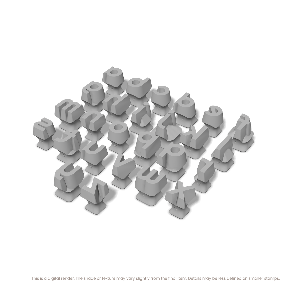 Righteous | Lowercase | Alphabet Stamp Sets - Ceramind® Tools
